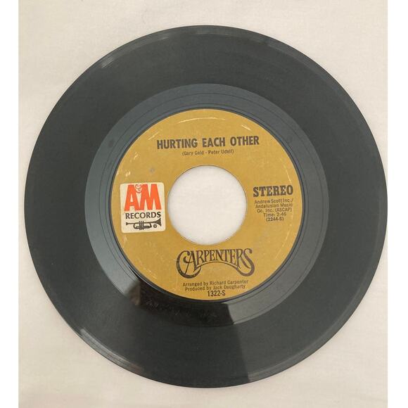 2 Carpenter 45 records Hurting Each Other Maybe It's You We've Only Just Begun - Picture 8 of 8